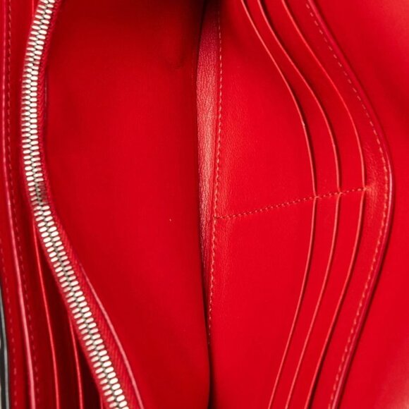 Celine Beige Drummed Leather Large Flap Multifunction Wallet - Picture 9 of 11